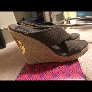 Tory Burch brown wedges #sandals #Wedges